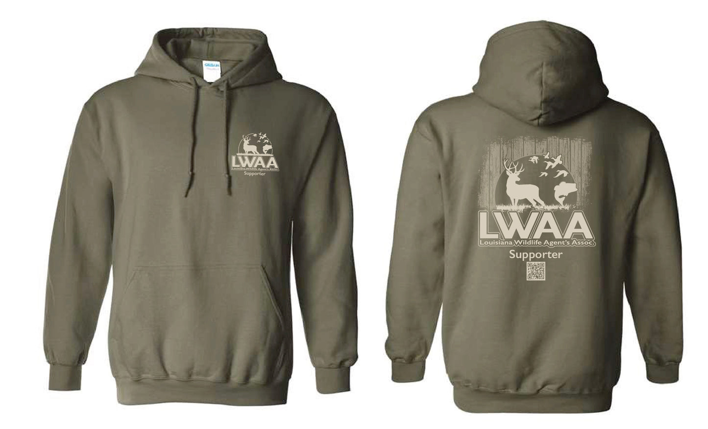 LWAA Fleece Hoodie (Hunting Scene)